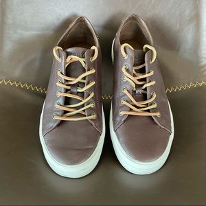 Sperry Striper Lace Up Leather Sneaker